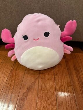 Squishmallows Cailey the 9 inch pink crab, plush toy by Kelly toys